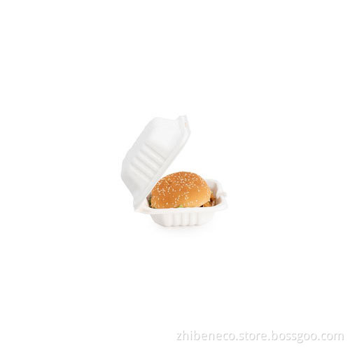 Eco Friendly Disposable & Biodegradable Clamshell Box